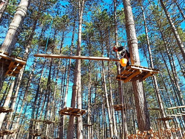 Team italiana parchi costruisce percorsi avventura su albero 6