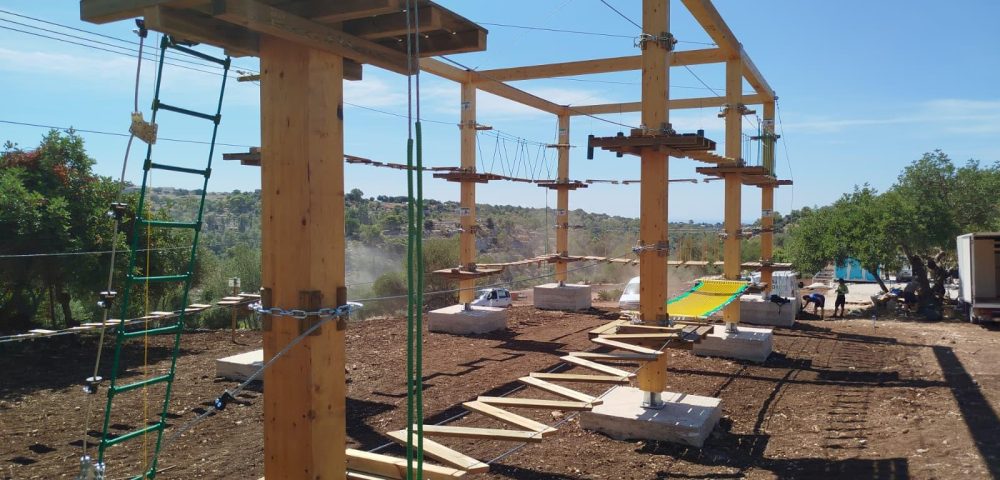 Fase di verifica e sicurezza – Parco avventura artificiale Modica