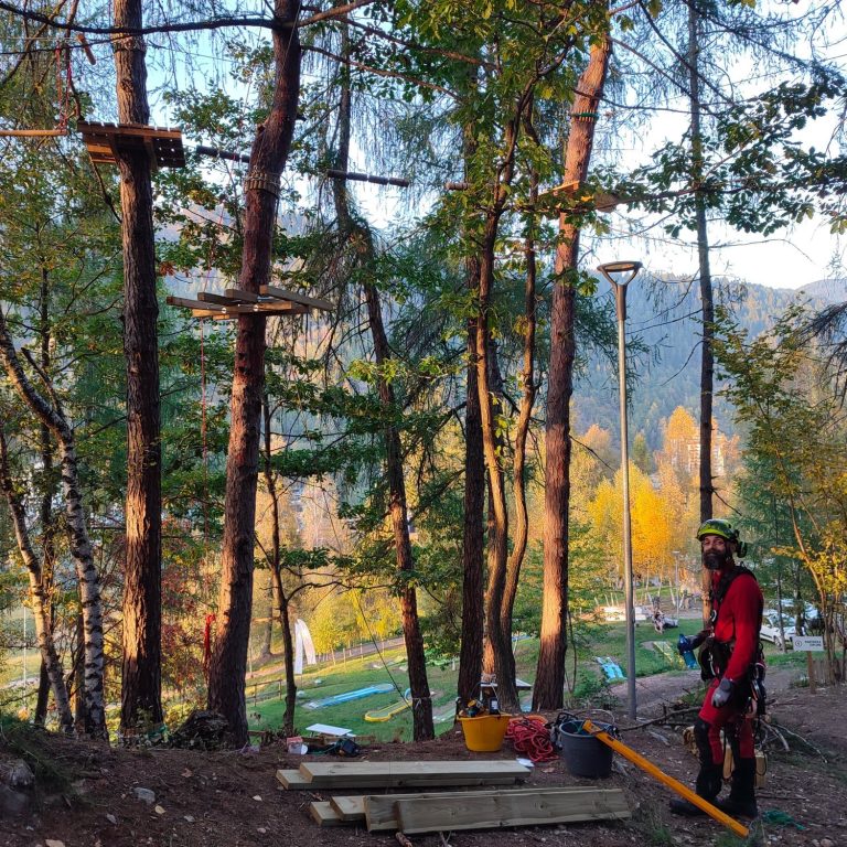 Realizzazione parco avventura a caspoggio